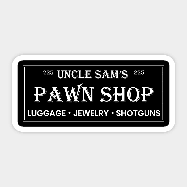 Uncle Sam's Pawn Shop Sticker by Brobocop